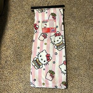 Hello Kitty Hamburger Plush Throw 50in x 70in